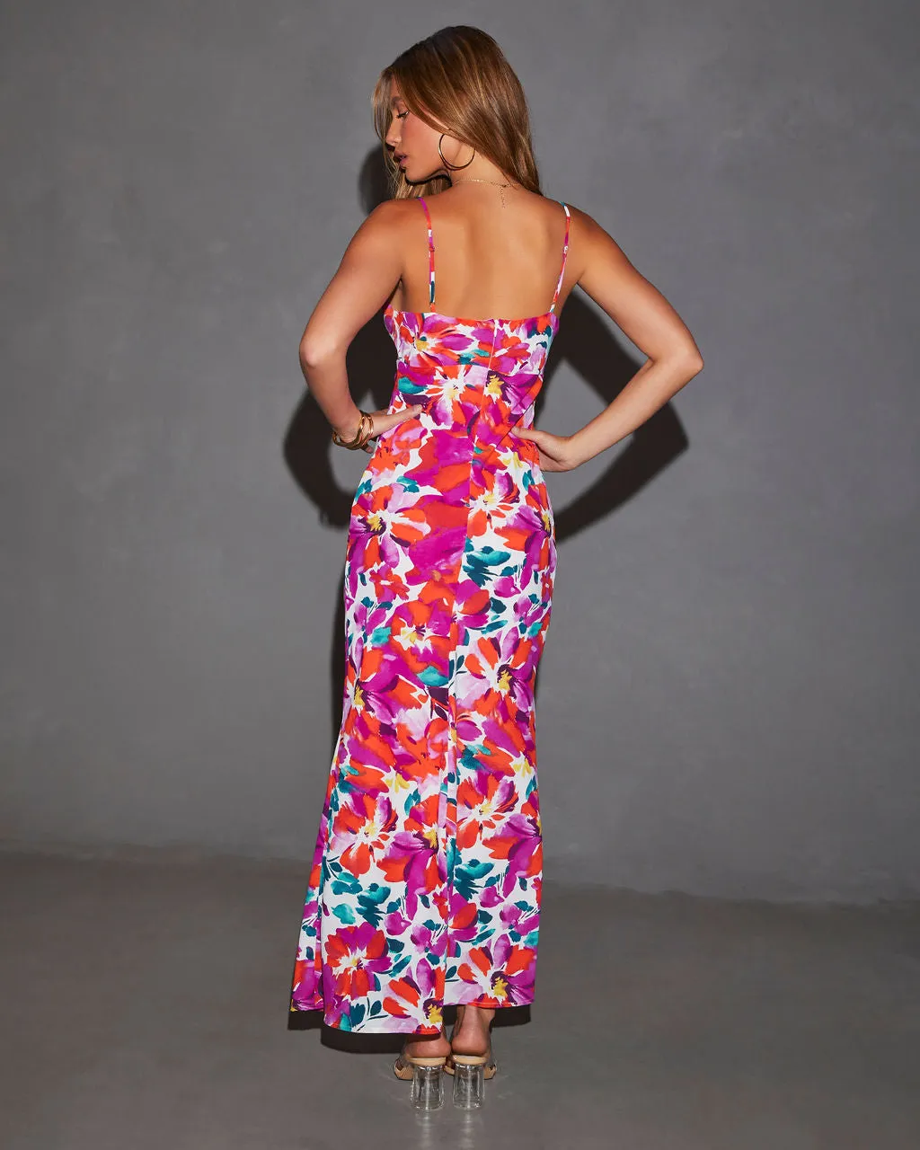 Jazelle Floral Maxi Slip Dress