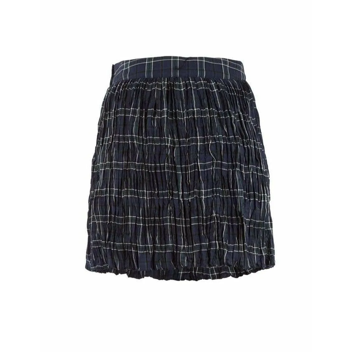 Junya Watanabe Comme des Garçons Plaid Crinkle Skirt