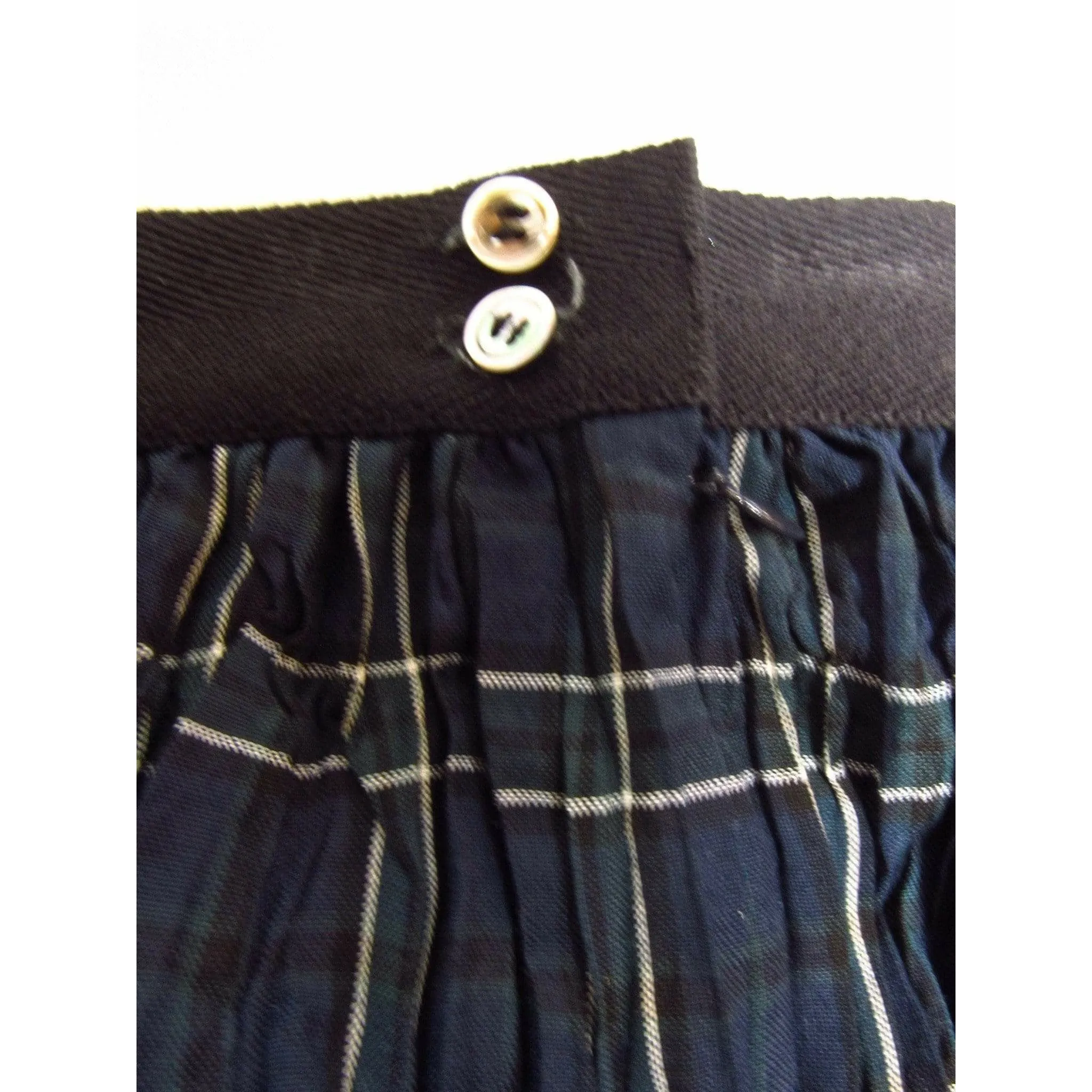 Junya Watanabe Comme des Garçons Plaid Crinkle Skirt