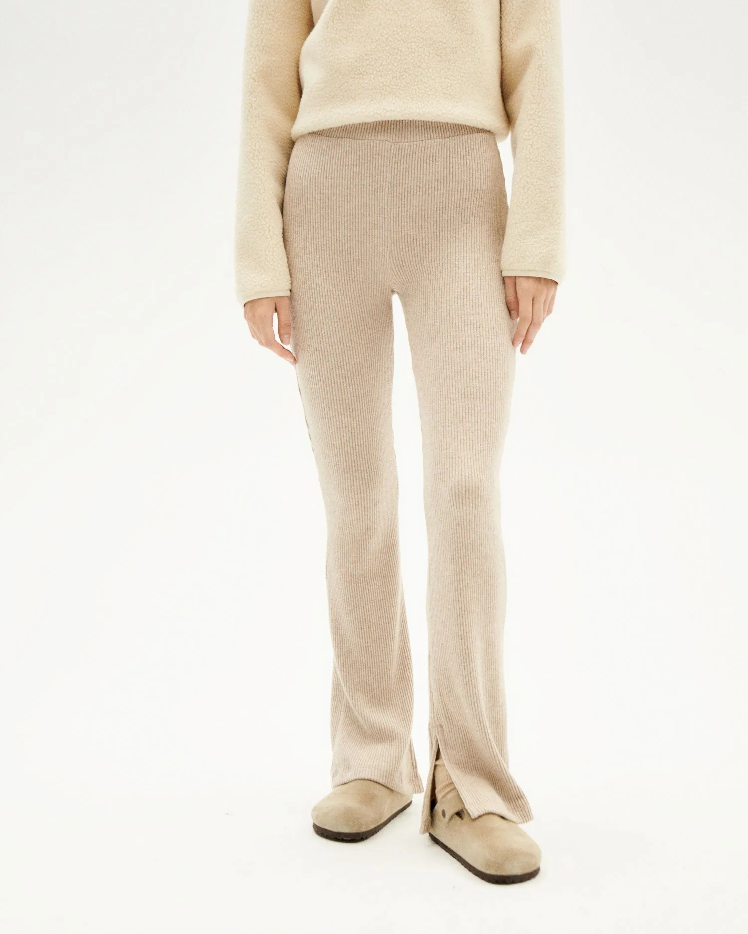 Kara Knitted Pants Taupe