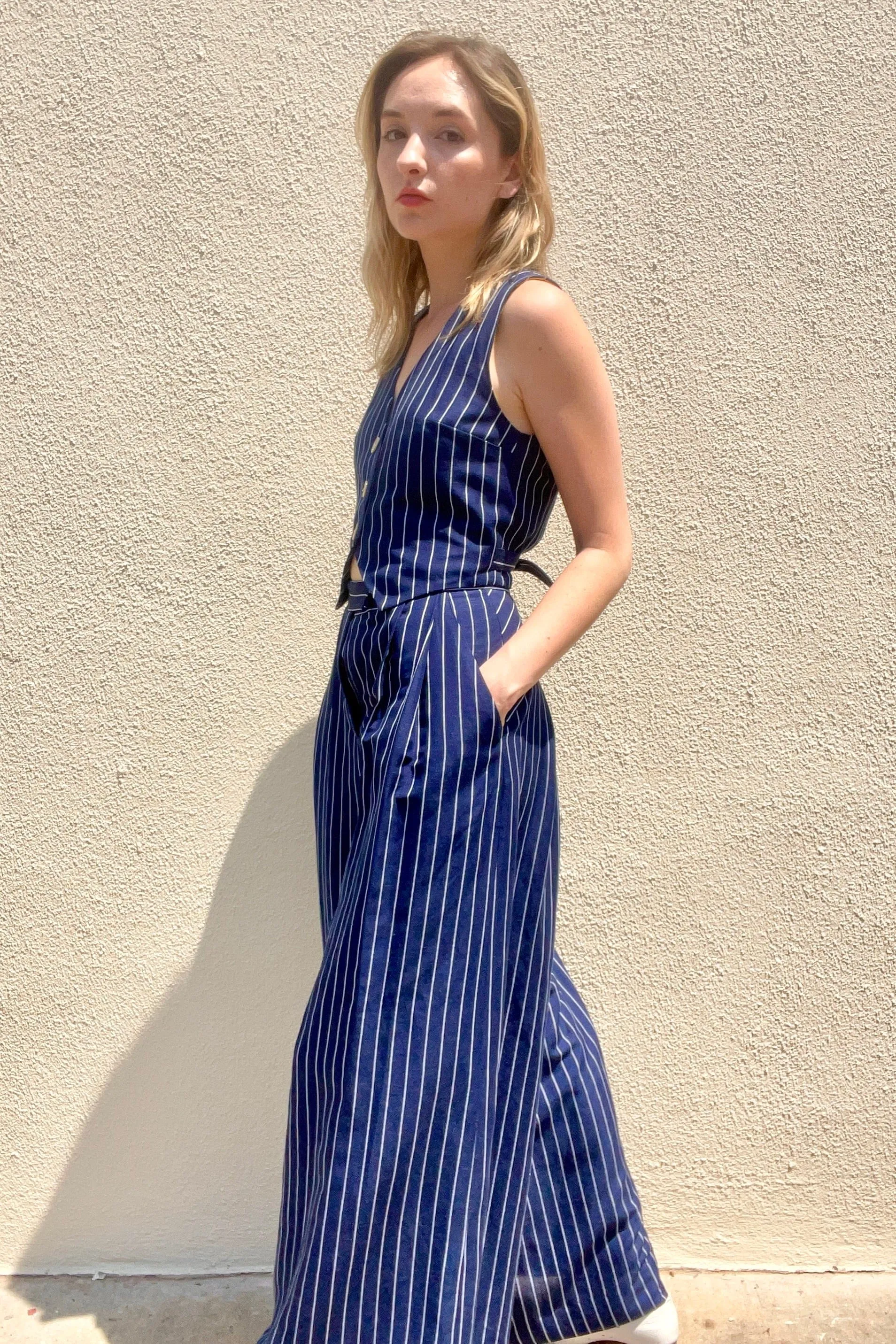 Katherine Pant in Midnight Stripe