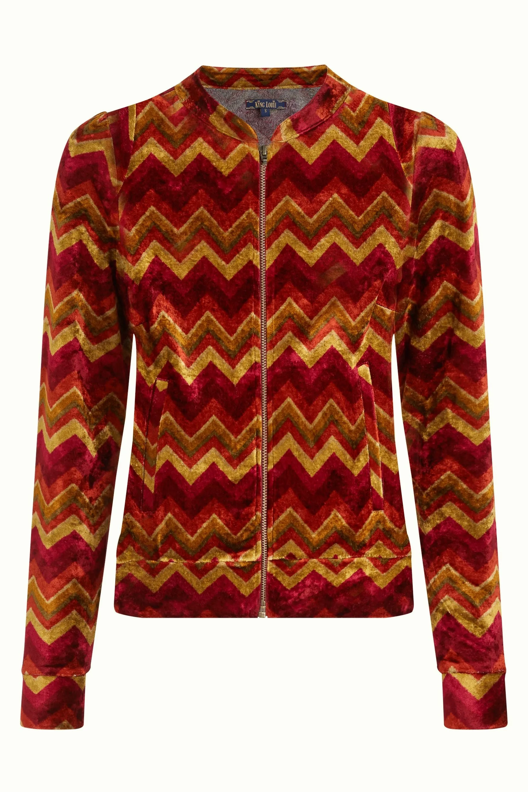 King Louie iris jacket penny cabernet red