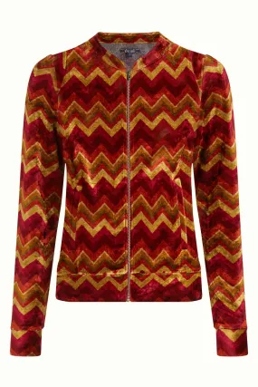 King Louie iris jacket penny cabernet red