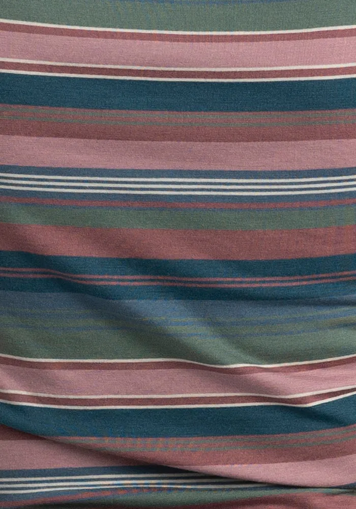 Layla V Neck Top - Adirondack 2.0 Stripe