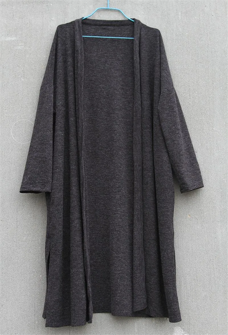 Long Dark Grey Cardigan | Lotus