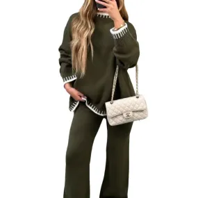 Lotte™ | Women's Cozy Oversized Sweater and Pants Set for Fall-Winter