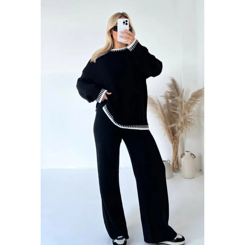 Lotte™ | Women's Cozy Oversized Sweater and Pants Set for Fall-Winter