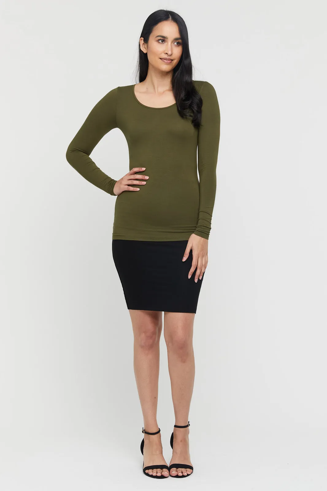 L/S Layering Top - Dark Olive