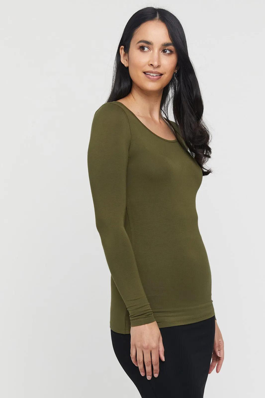 L/S Layering Top - Dark Olive