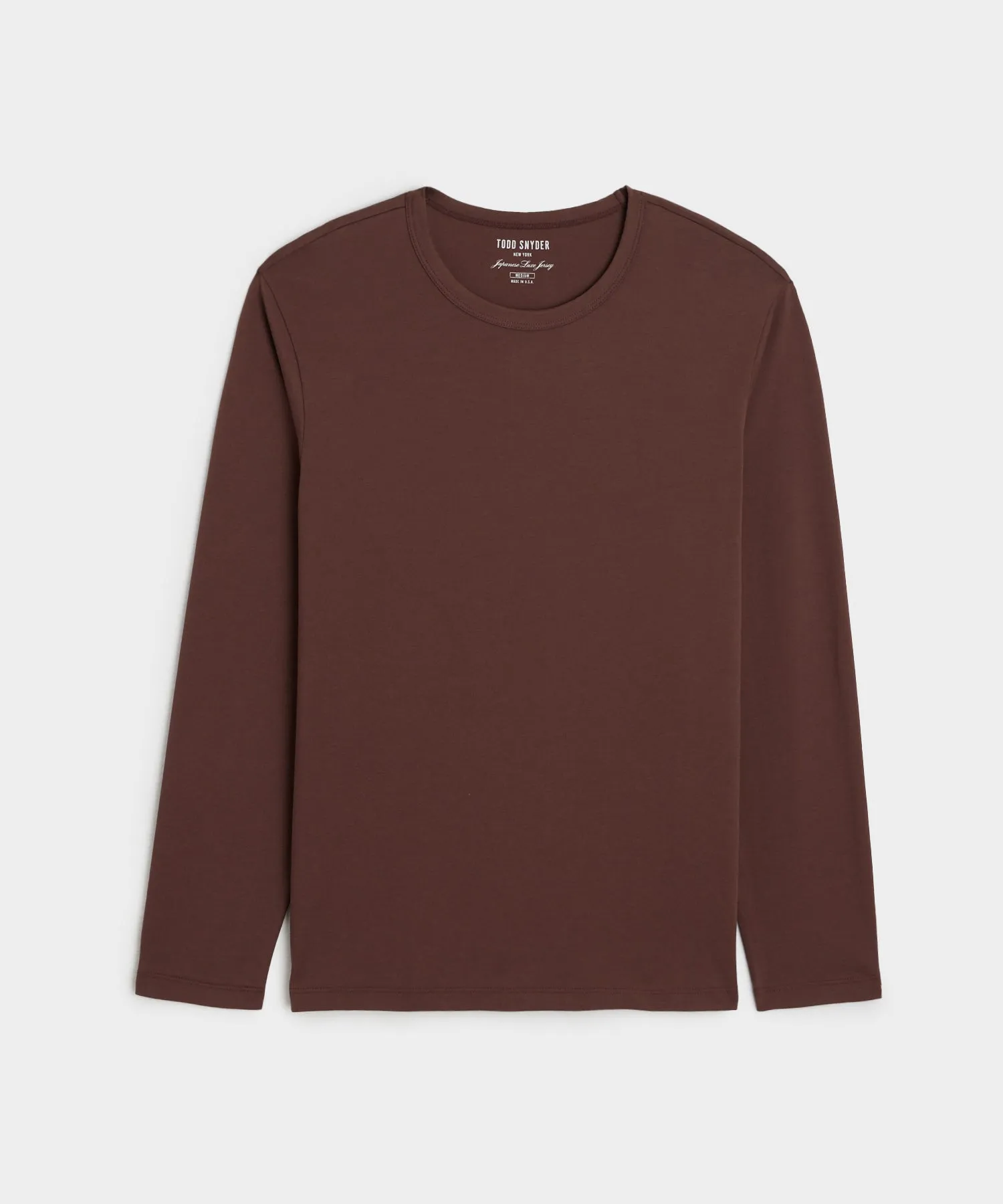 Luxe Jersey Tee in Toasted Brown