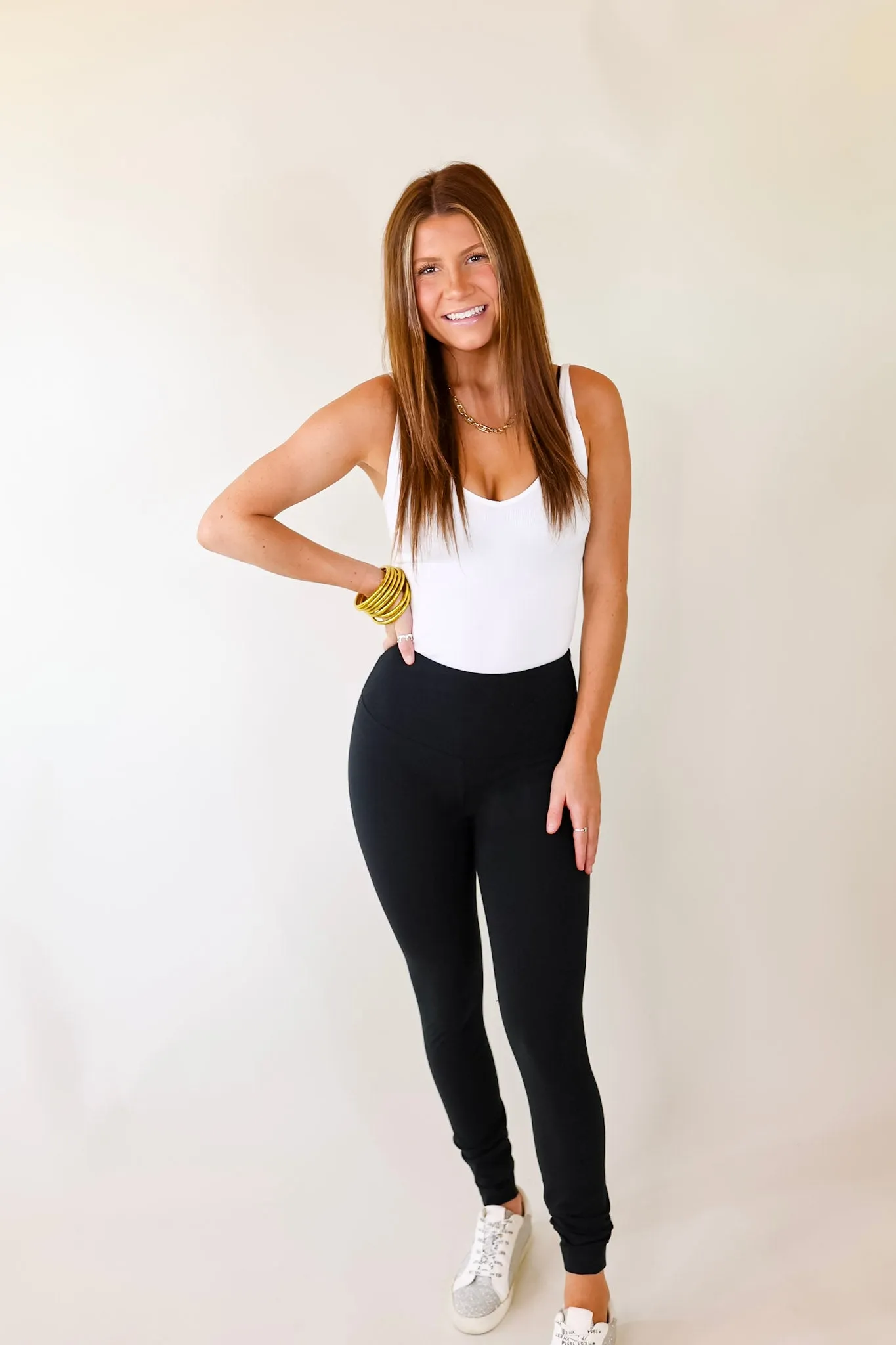 Lyssé | Classic Cotton Leggings in Black