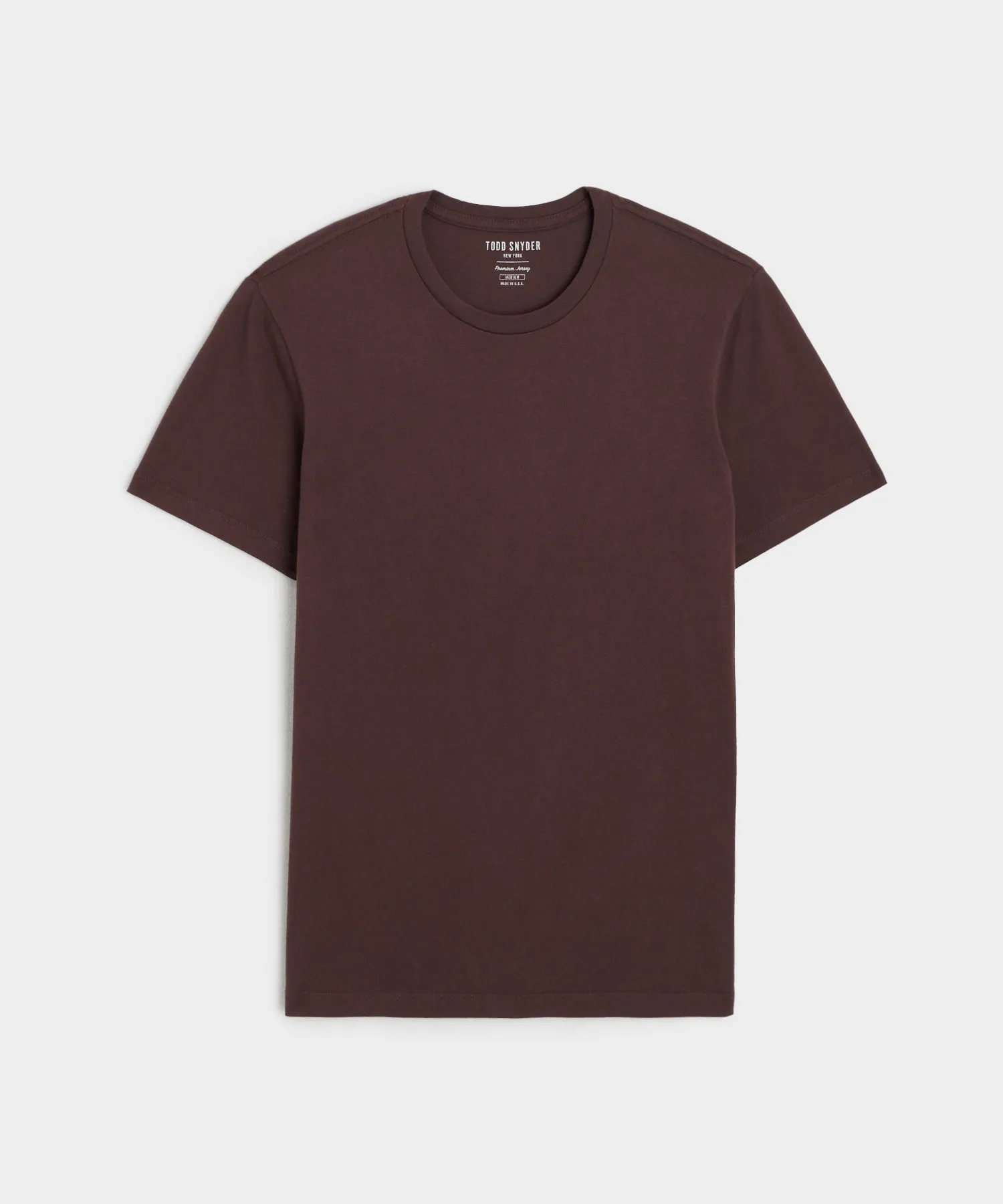 Made in L.A. Premium Jersey Tee in Cordovan