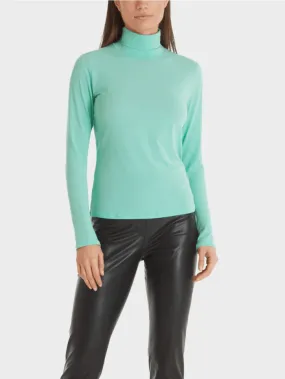 Marc Cain Collections T Dark Mint Roll Neck Top TC 48.54 J03 COL 506