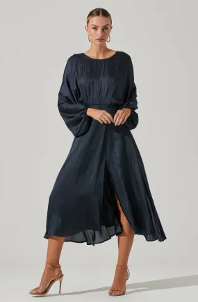 Marin Dolman Sleeve Dress - Midnight Blue