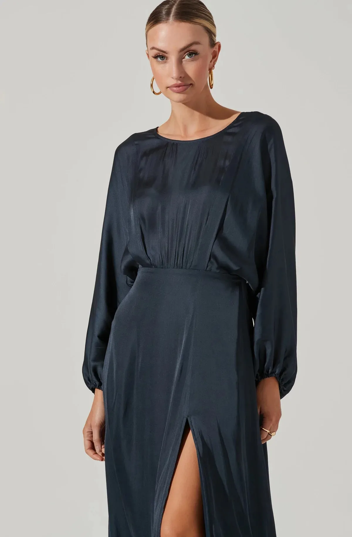 Marin Dolman Sleeve Dress - Midnight Blue