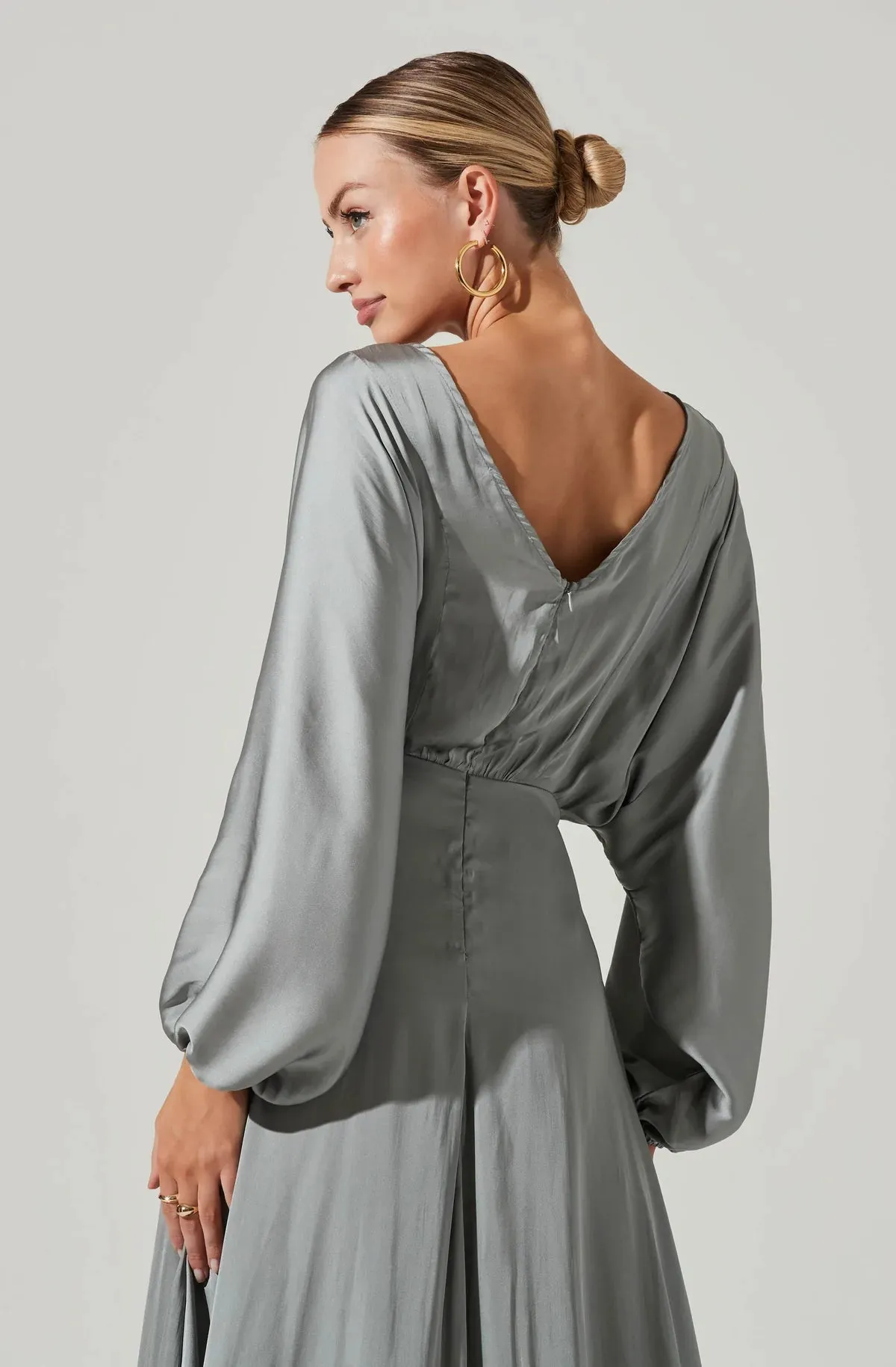 Marin Dolman Sleeve Dress - Sage