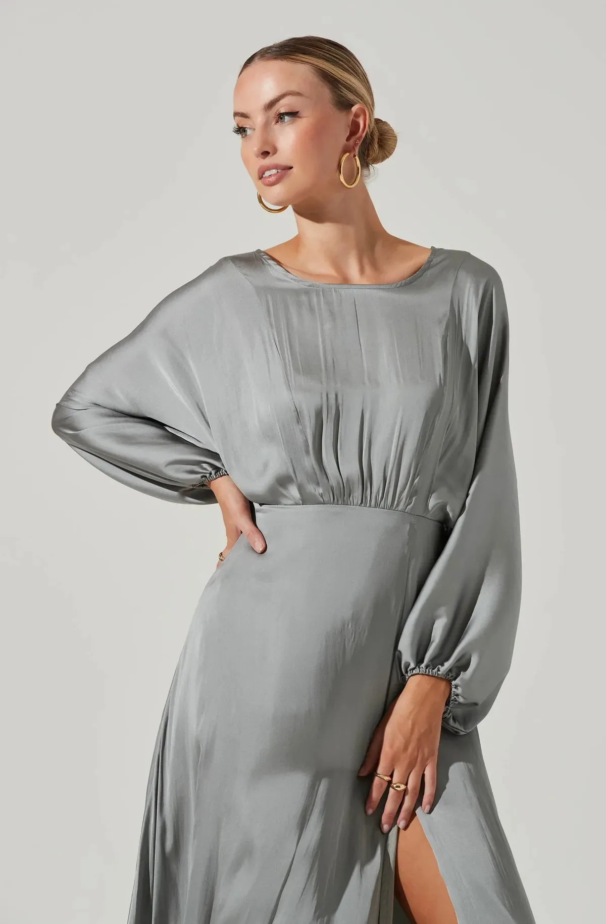 Marin Dolman Sleeve Dress - Sage