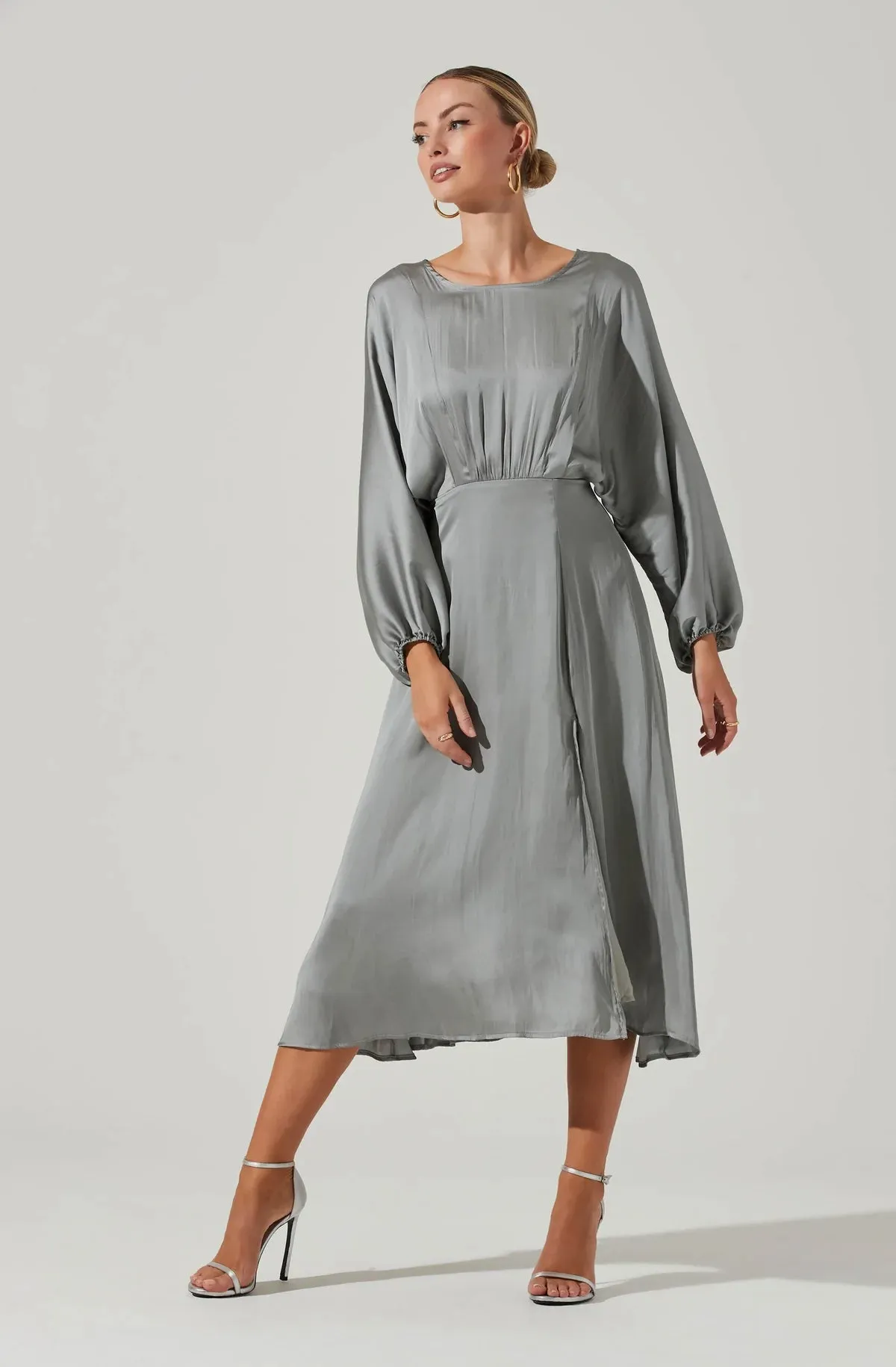 Marin Dolman Sleeve Dress - Sage