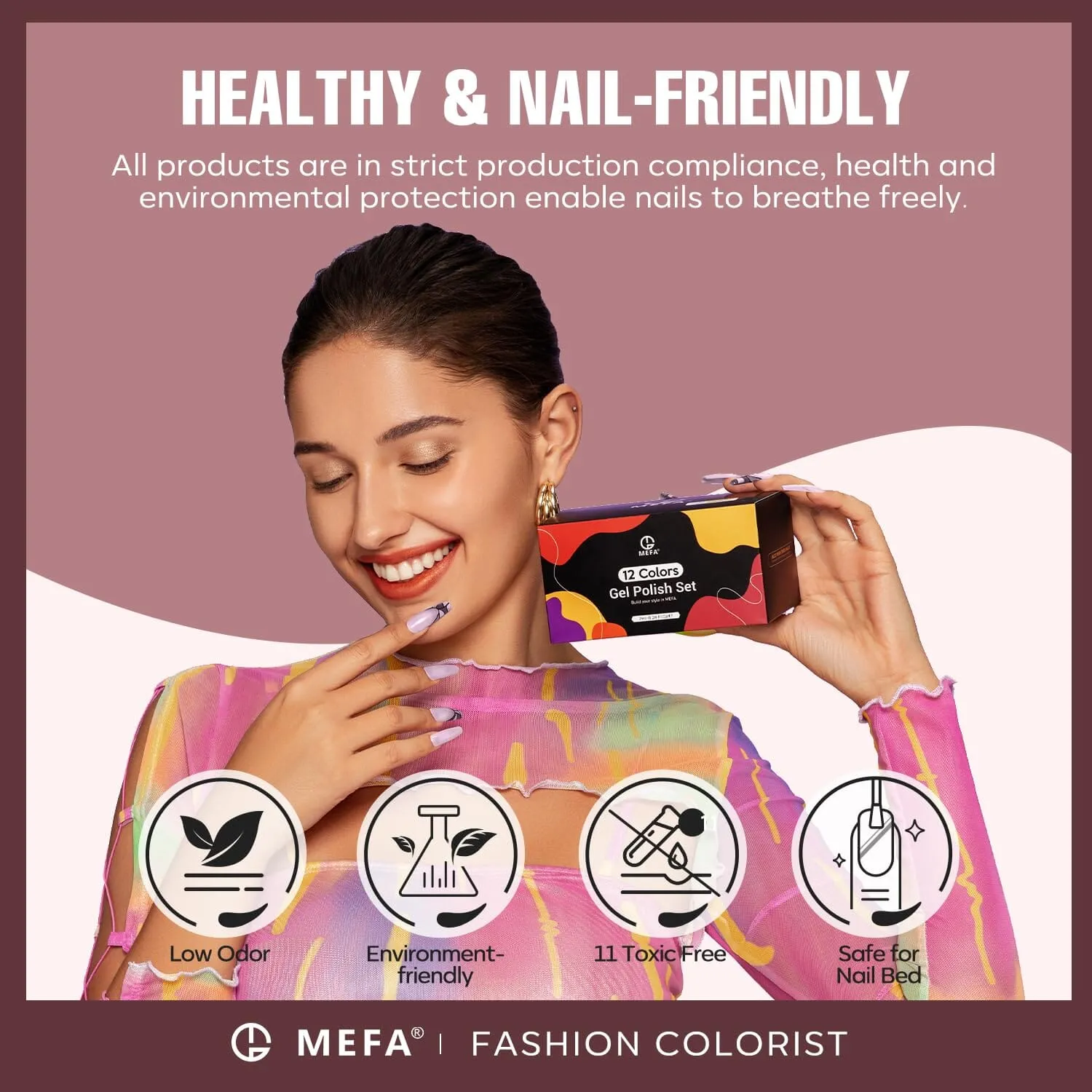 MEFA Gel Nail Polish Set | 12 Colours