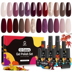 MEFA Gel Nail Polish Set | 12 Colours