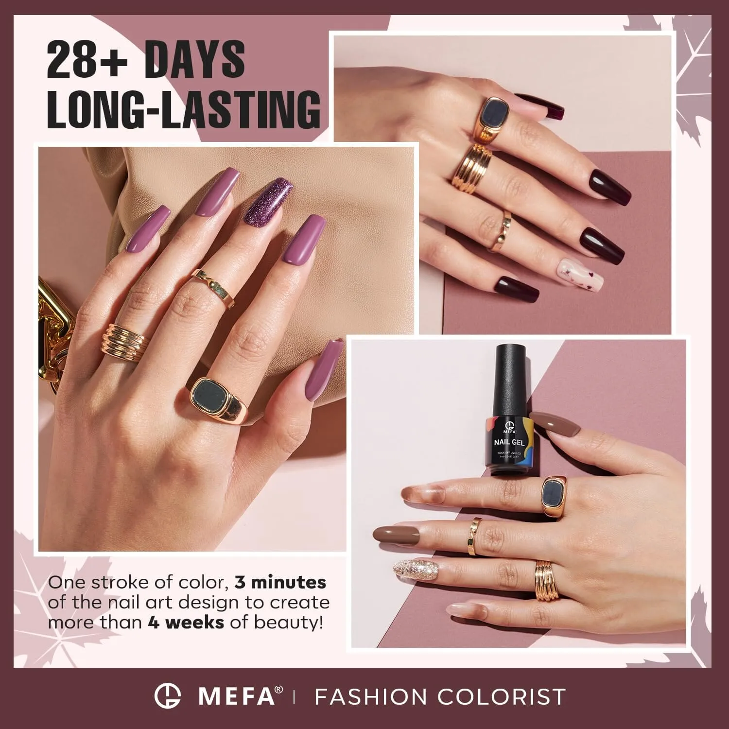 MEFA Gel Nail Polish Set | 12 Colours