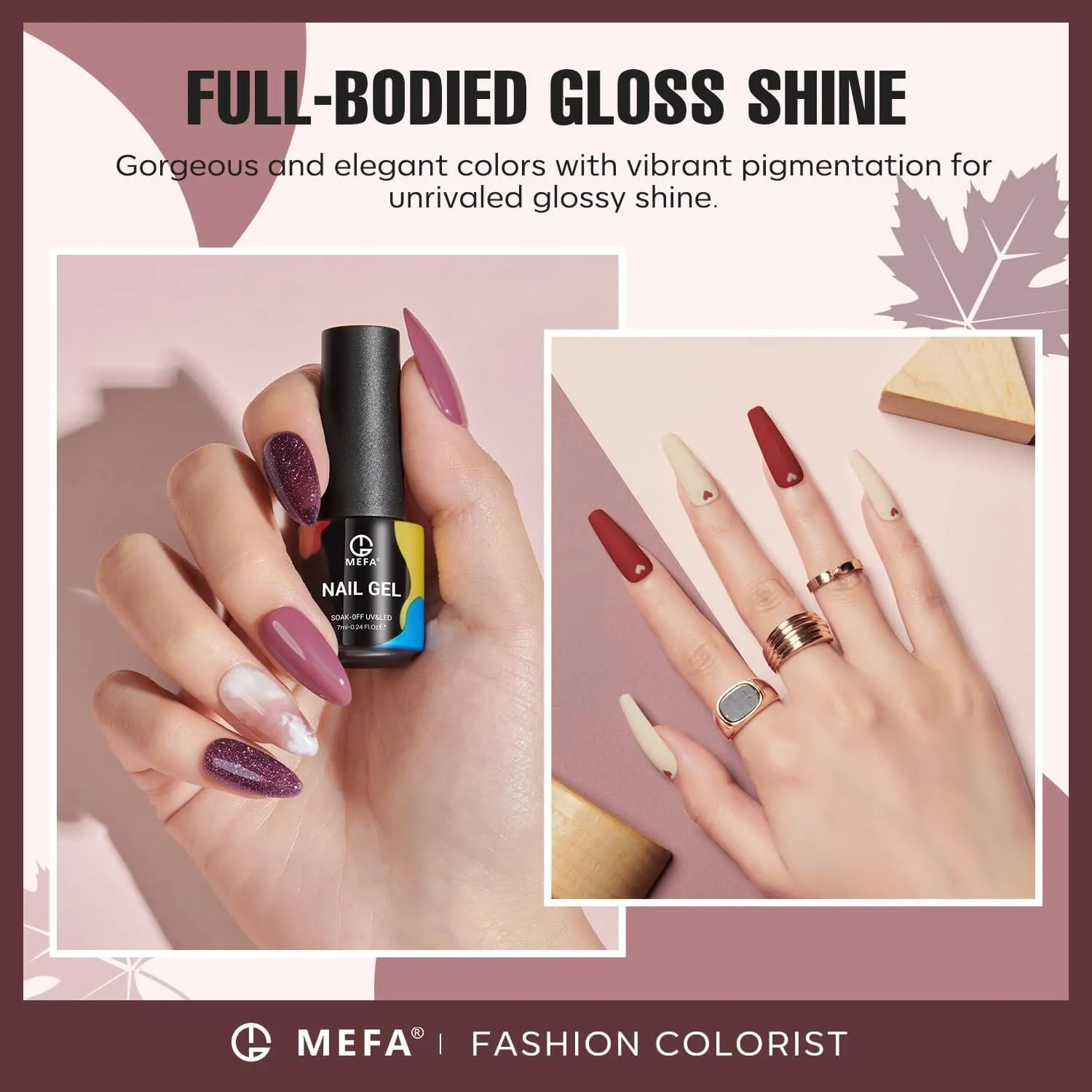 MEFA Gel Nail Polish Set | 12 Colours