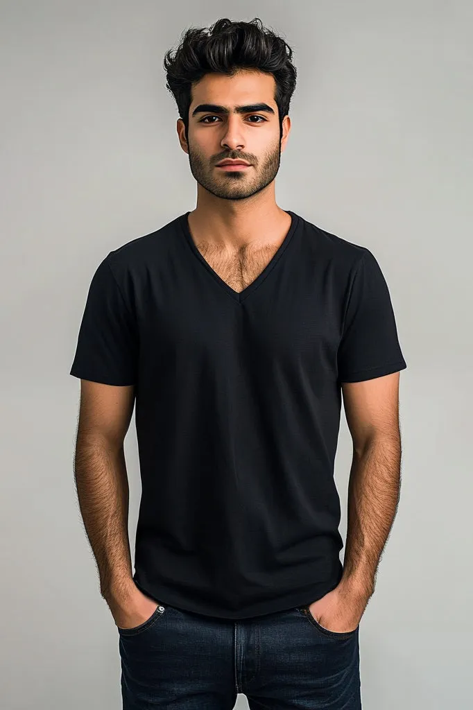 Men’s Essential V Neck (Short Sleeves)