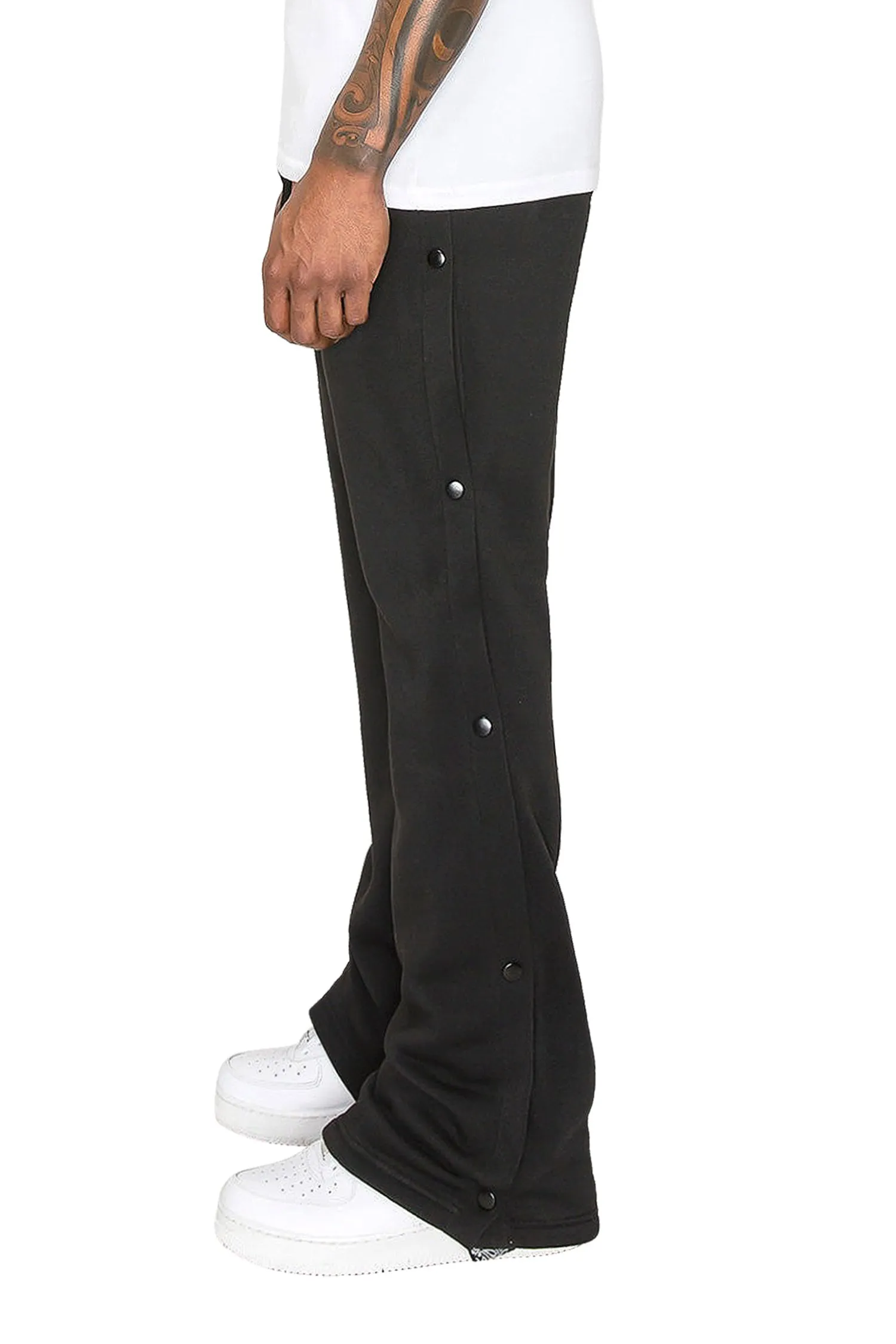 Men's Flared Bandana Fleece Sweat Pants