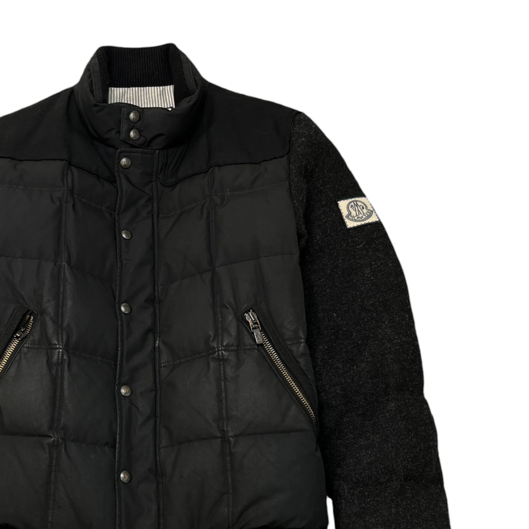 Men's Quilted Jacket Black Size 3 / L