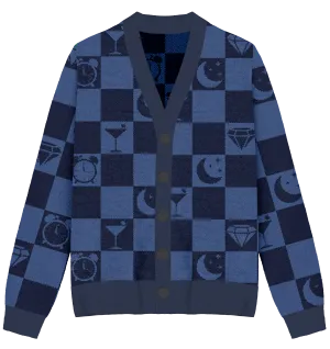 Midnights Checkered Knit Cardigan