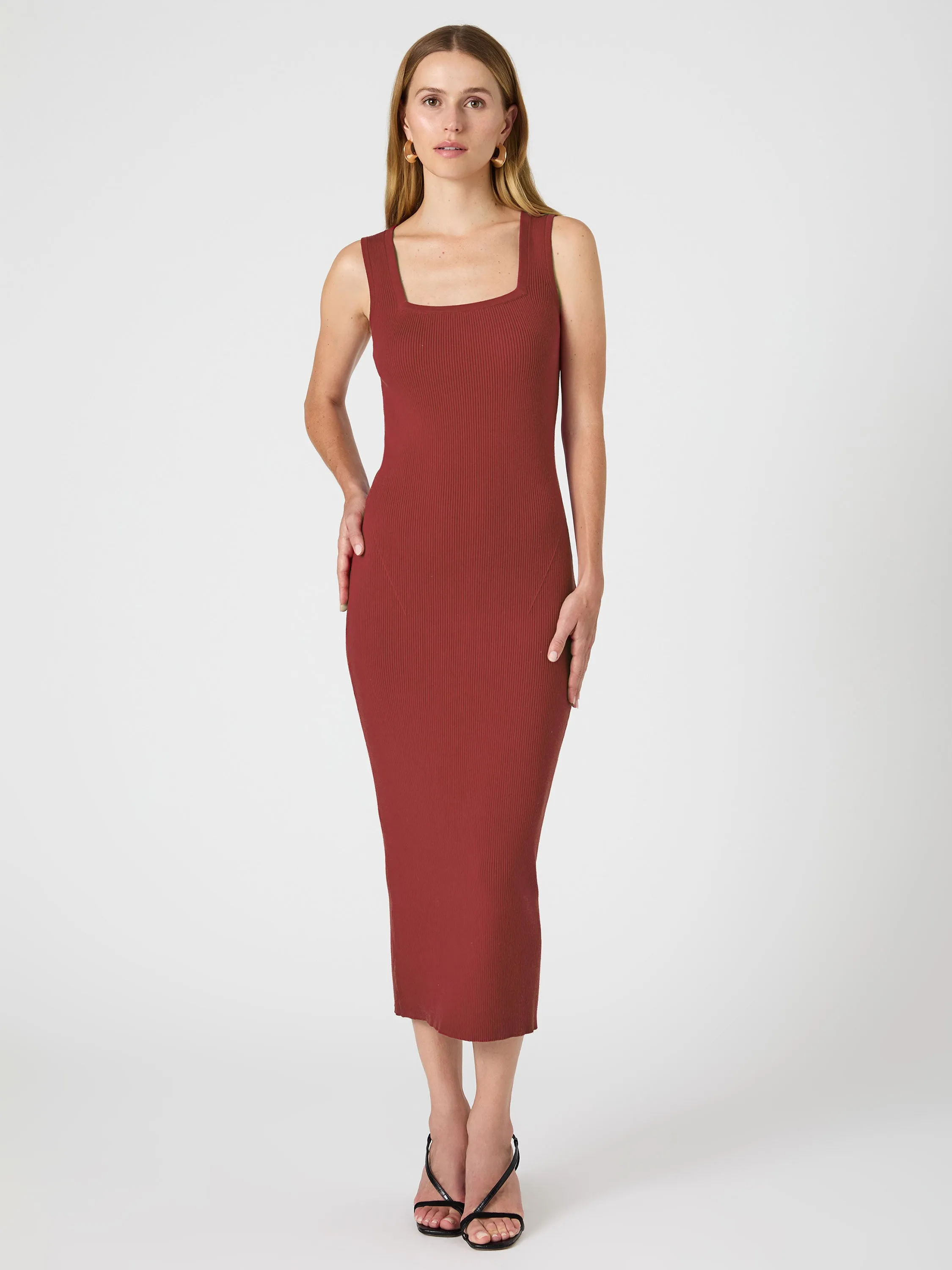 Mozza Square Neck Sleeveless Dress