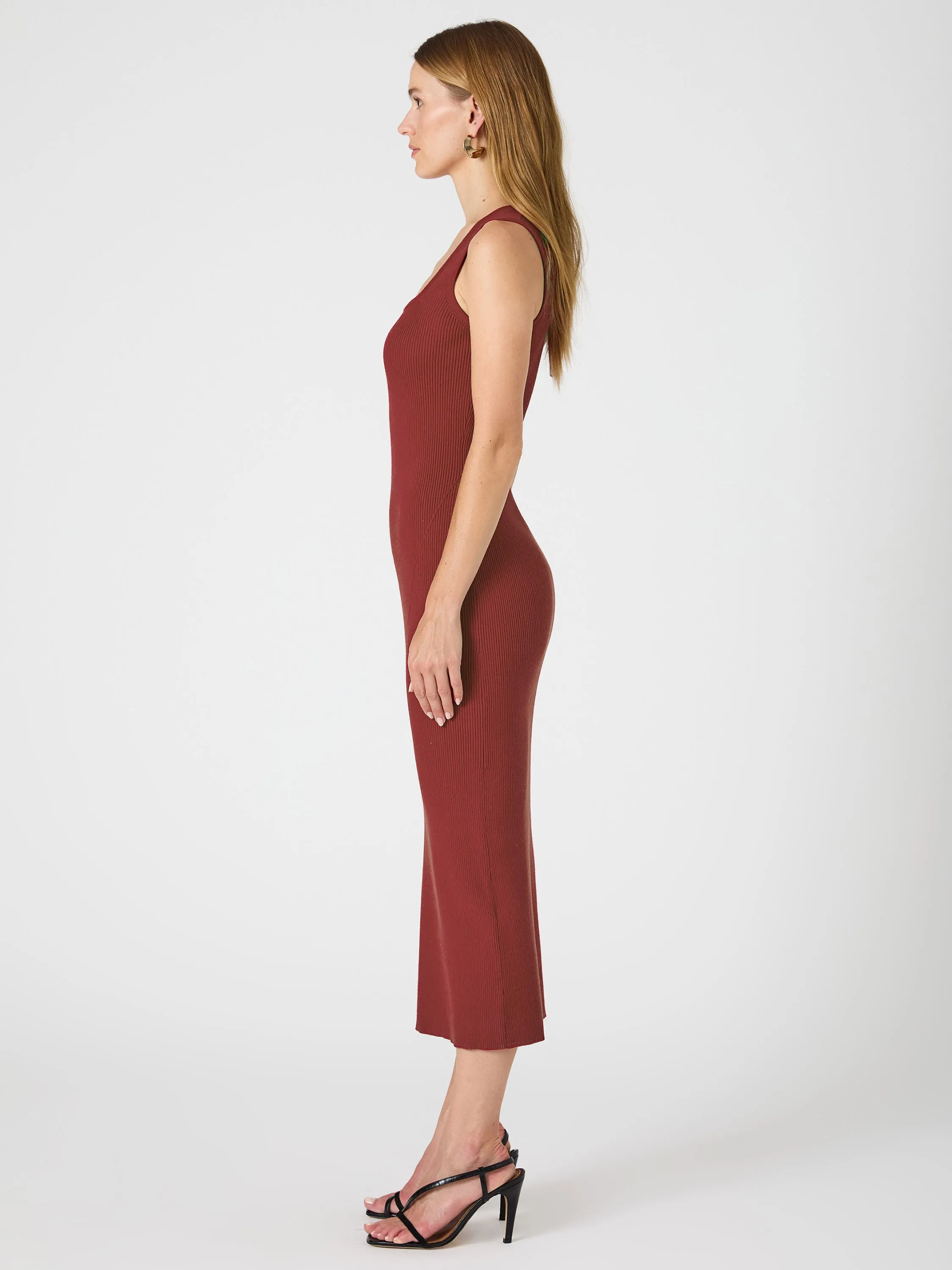 Mozza Square Neck Sleeveless Dress