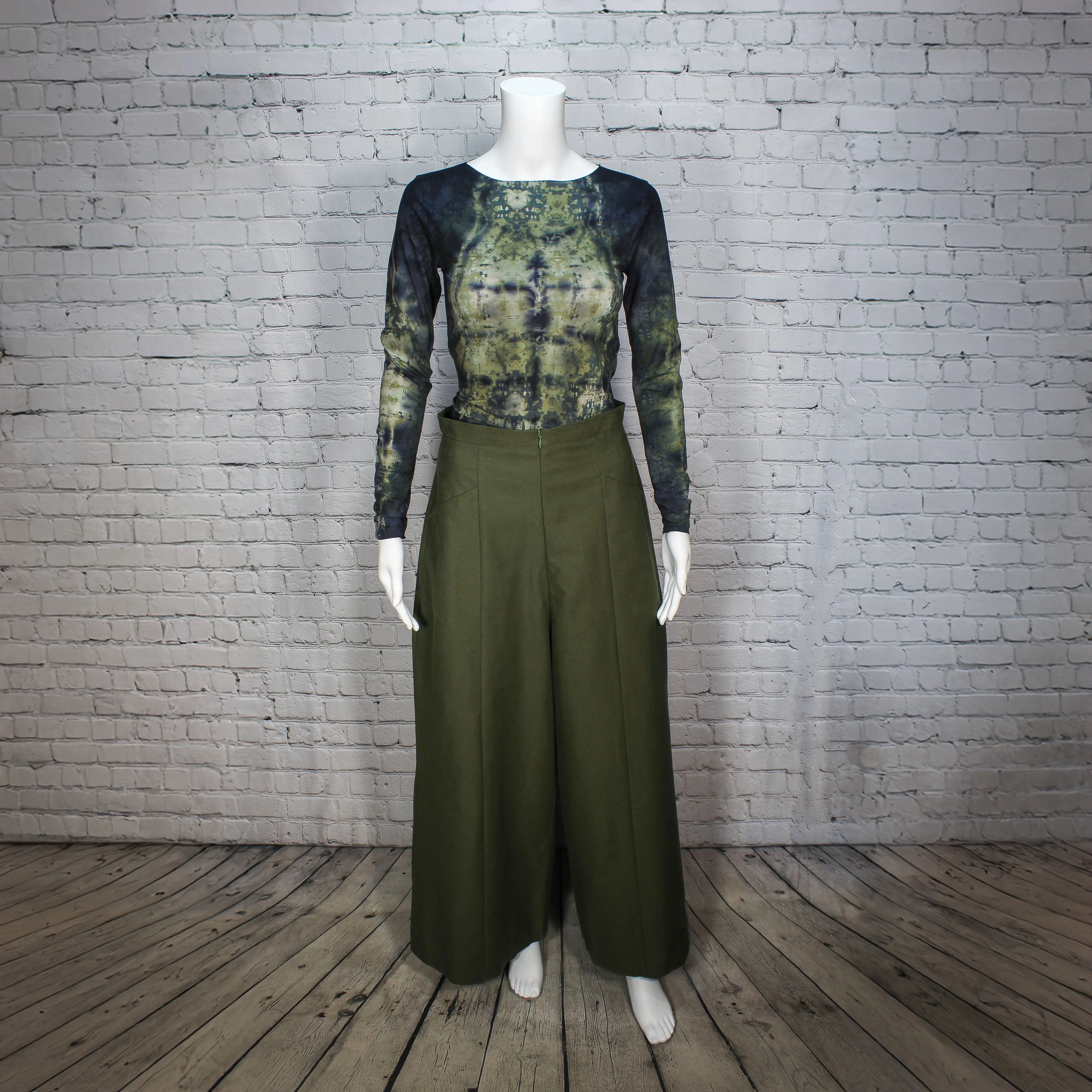 NEW! Grid Iron Pants in Olive Twill by Kim Schalk