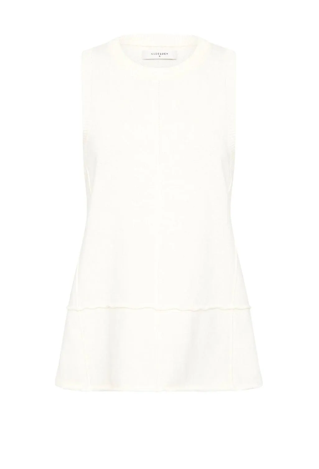 Nude Lucy Ava Knit Tank in Salt