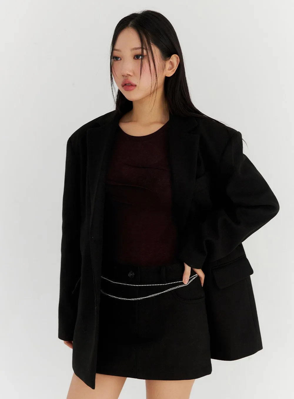 Oversized Midi Tailored Jacket CN315