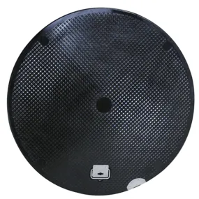 Plastic Manhole Cover, Round 42" x 19", Black Lay-In Lid