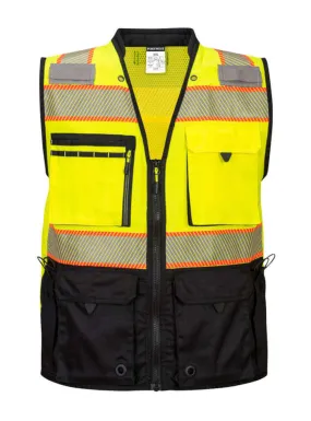 Portwest US375 - Premium Surveyor Vest Yellow Black