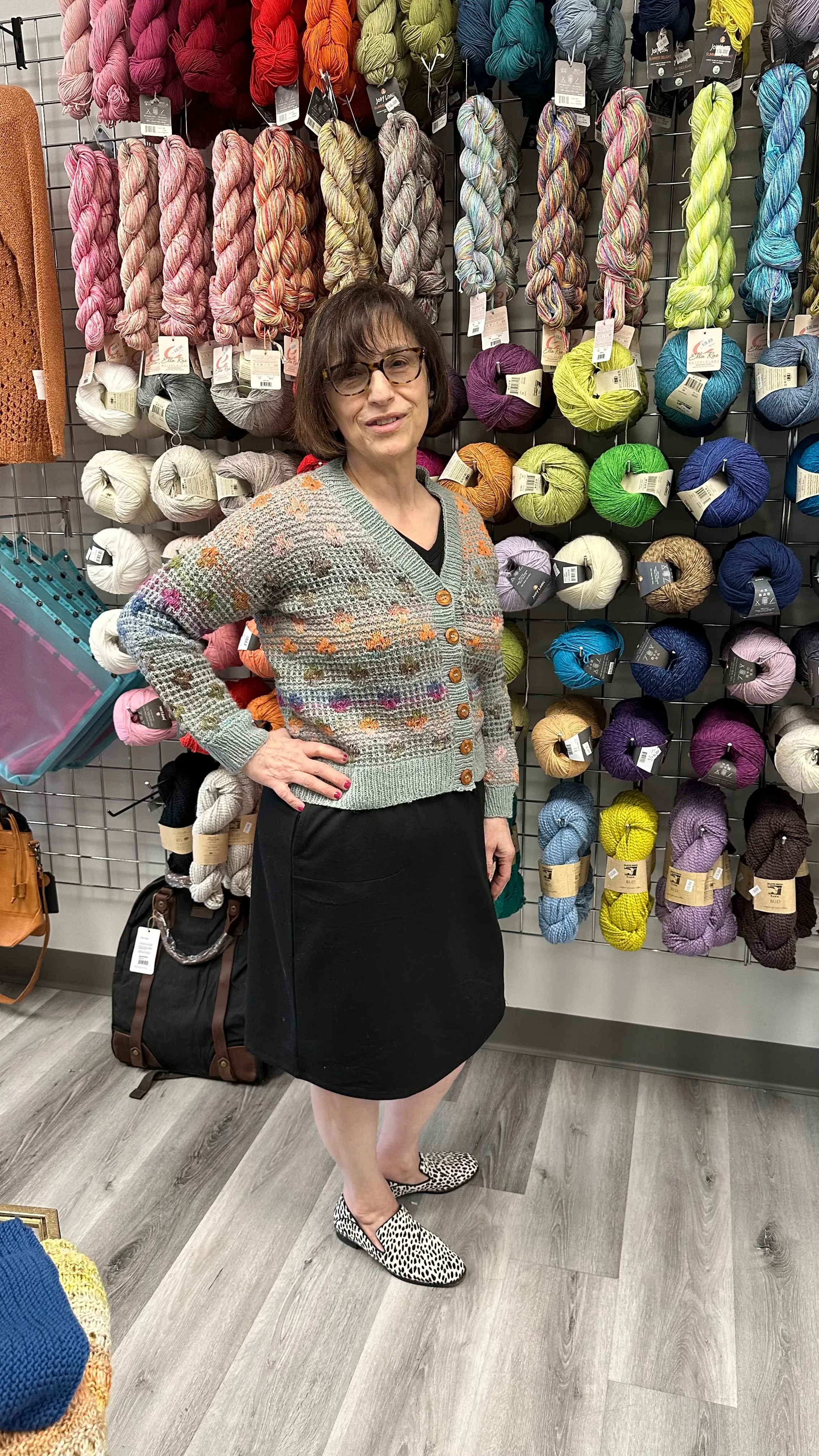 PRESSED FLOWERS CARDIGAN