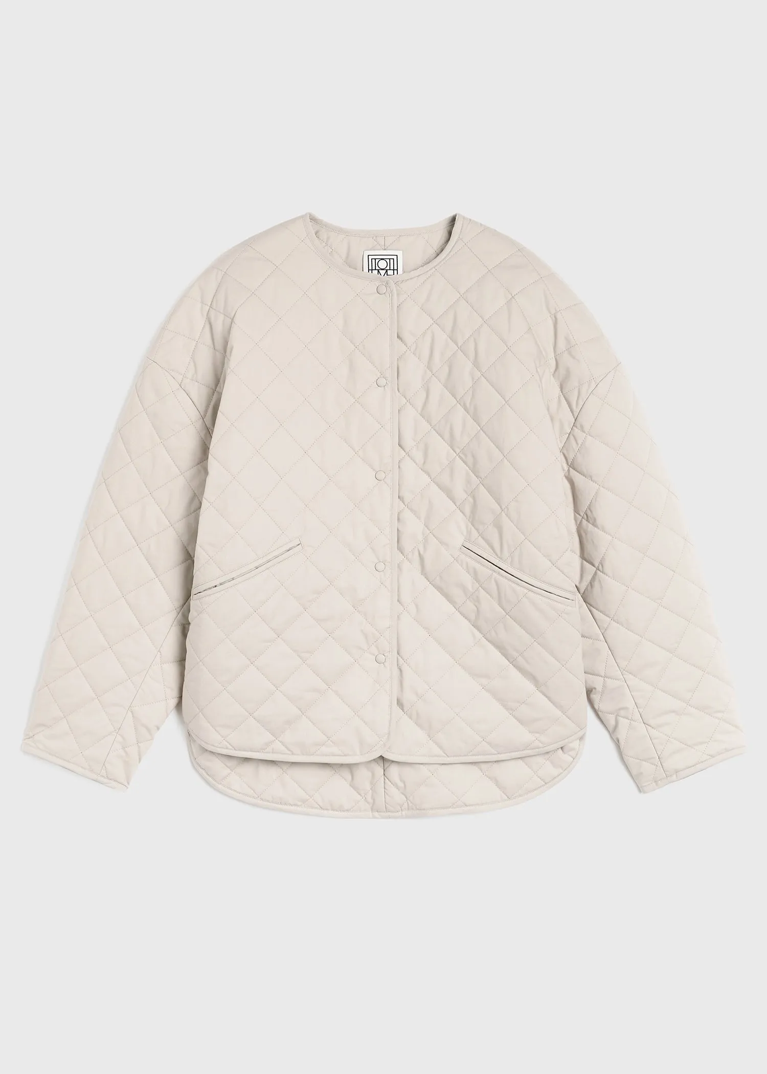 Quilted jacket pebble