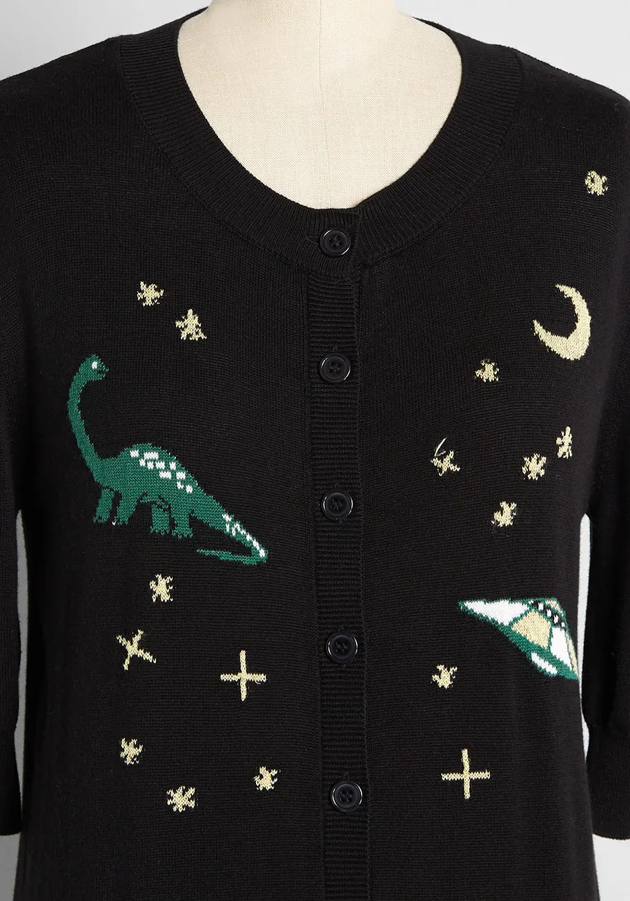 Rawrs and Stars Cardigan