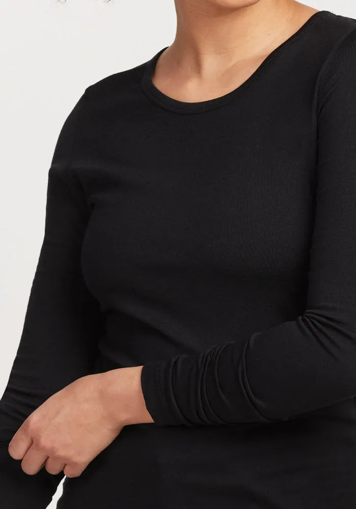 Remi Long Sleeve T-Shirt - Black