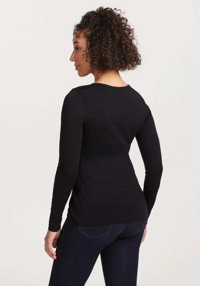 Remi Long Sleeve T-Shirt - Black