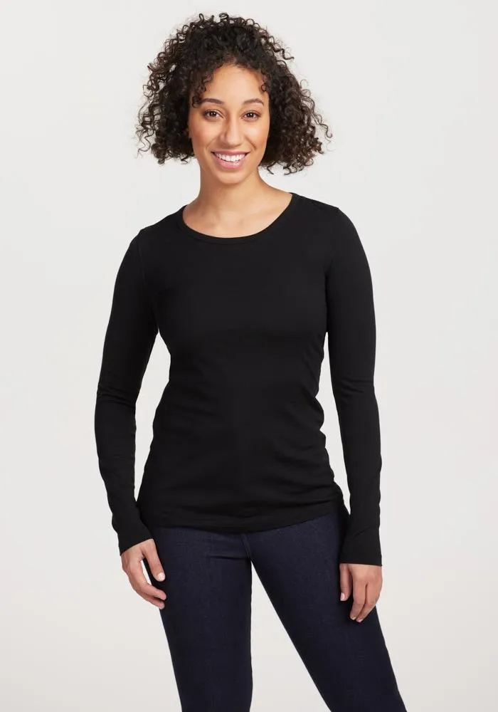 Remi Long Sleeve T-Shirt - Black