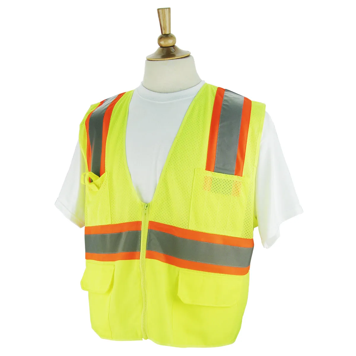 Revco SVY220 Hi-Vis ANSI Class 2 Surveyor's Safety Vest (1 Vest)