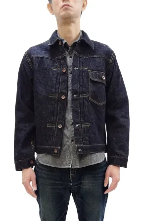 Samurai Jeans Denim Jacket S556VX Men's Type 1 Style 17 Oz. Denim Jean Jacket One-Wash