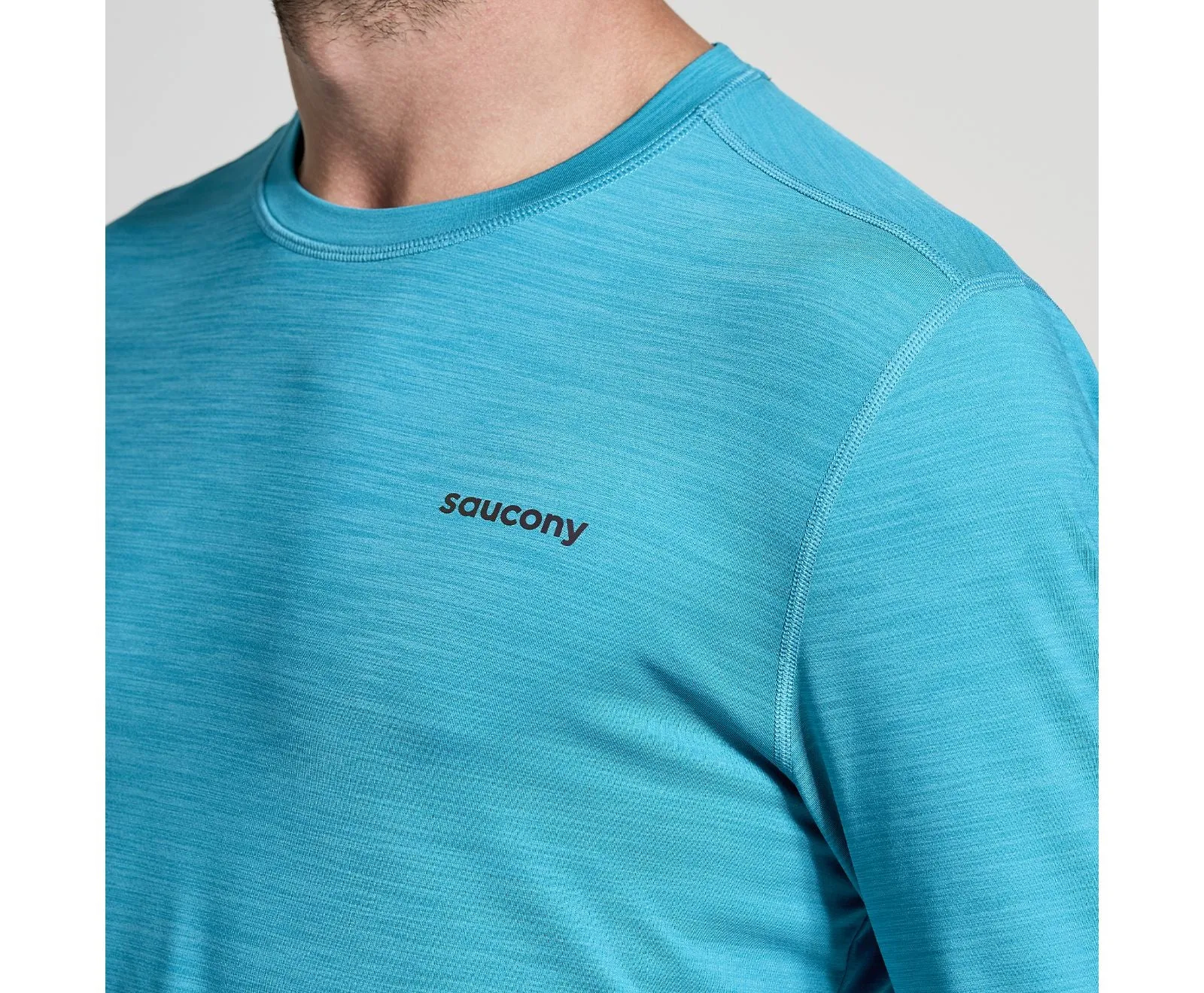 Saucony | Boulder Base Layer | Men's | Turquoise Heather