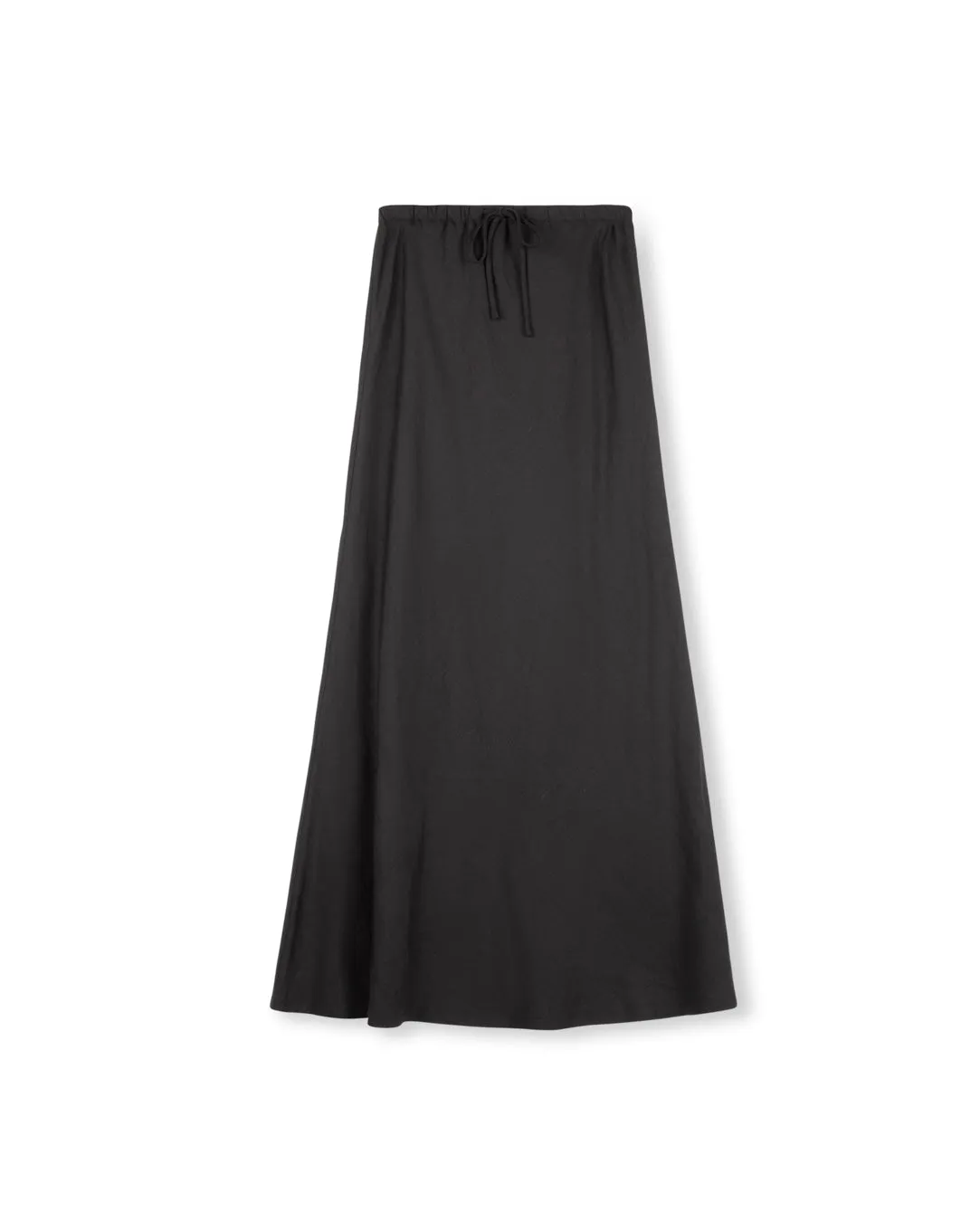 Shift Black Drawstring Slip Skirt W-13268