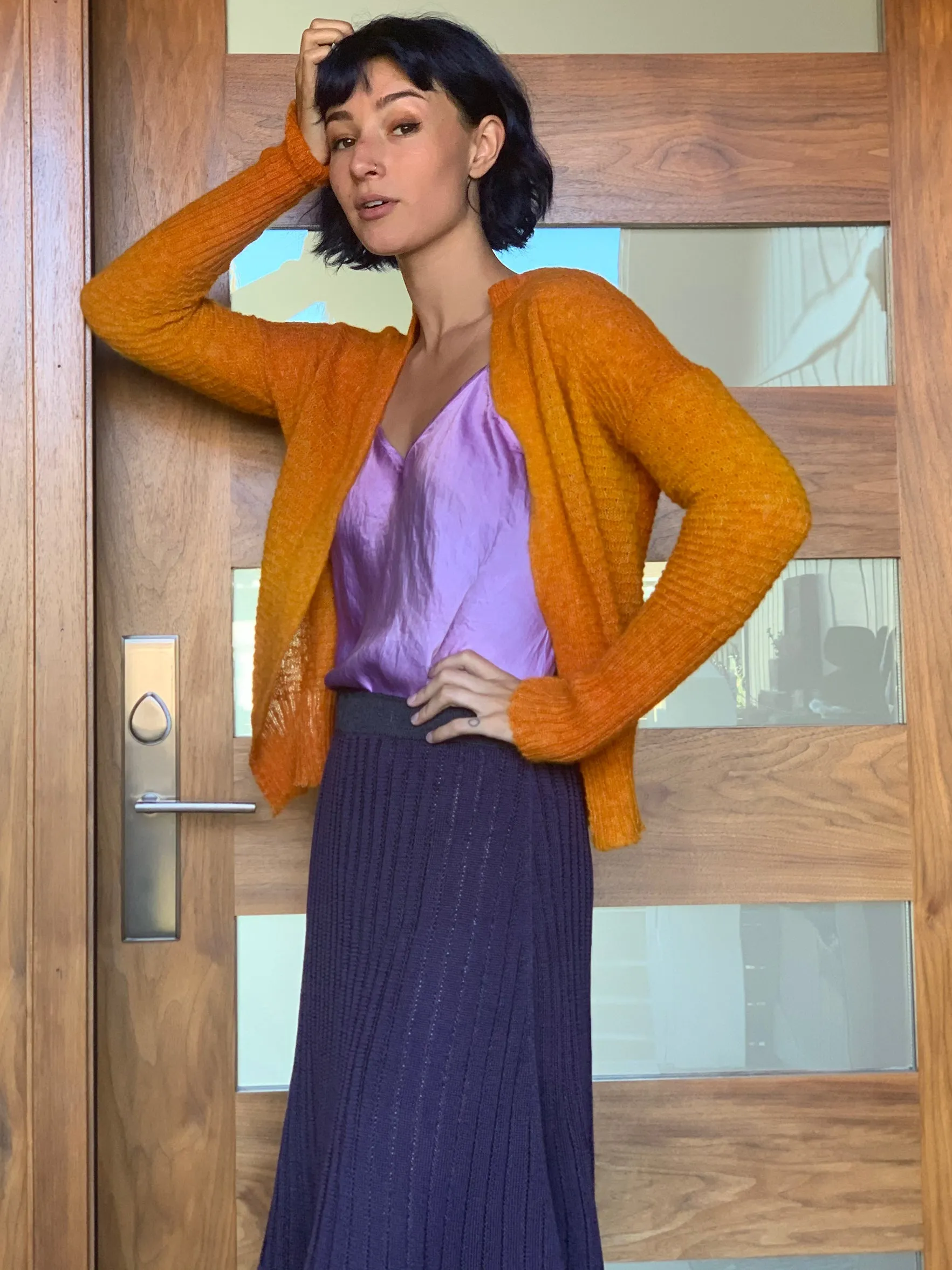 Short Sweetheart Cardy - Sunset