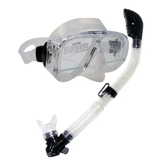 Snorkeling Down-sight Edgeless Mask Dry Snorkel Set - SCS0059