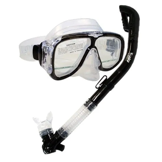 Snorkeling Down-sight Edgeless Mask Dry Snorkel Set - SCS0059